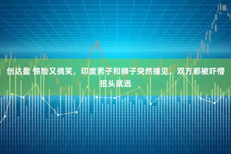 创达盈 惊险又搞笑，印度男子和狮子突然撞见，双方都被吓懵扭头就逃